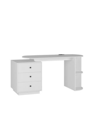 Streamdale Modern Expandable Home Office Desk with Storage & Hutch
