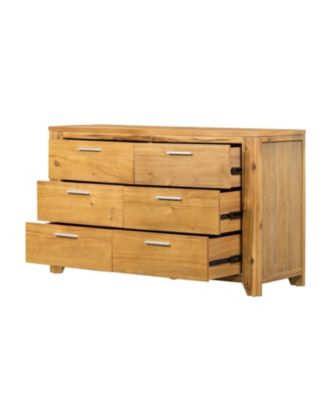53x17x31.5" 6-Drawer Dresser