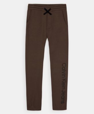 Calvin Klein Boys' 8-20 Fleece Drawstring Jogger Pants