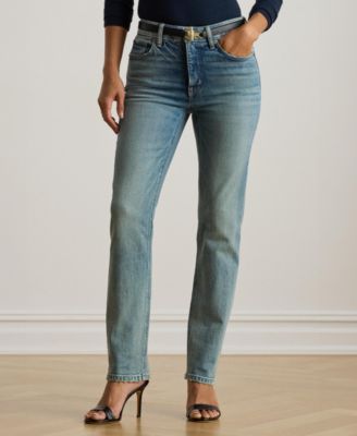 Women's High-Rise Straight Ankle Jeans
