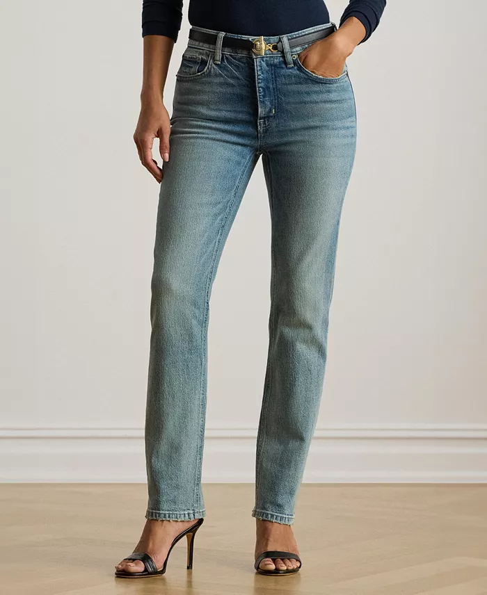 Women's High-Rise Straight Ankle Jeans - thumbnail 2