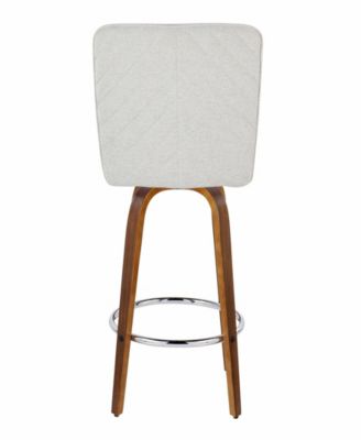 Fabric Henry Contemporary Fixed-Height Counter Stool, Set of 2