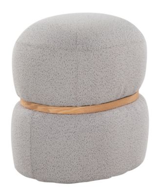 13.5" Fabric Cinch Contemporary Pouf Ottoman