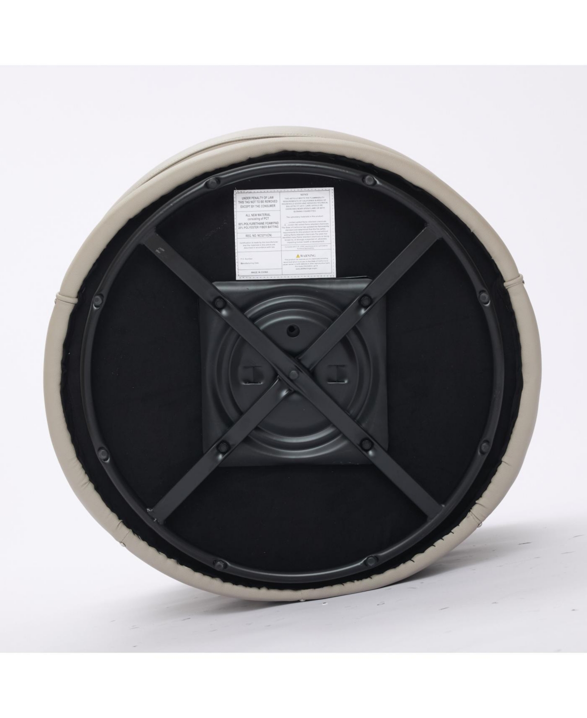 Streamdale Furniture Gream Leather Swivel Chair, 360 Spin, Mid-Century Modern Lounge Chair