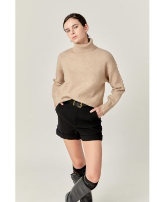 Women's Turtleneck Long Sleeve Sweater