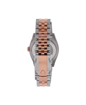 Oyster Perpetual Datejust Fluted Motif Automatic Watch in Stainless Steel and Rose Gold 36mm