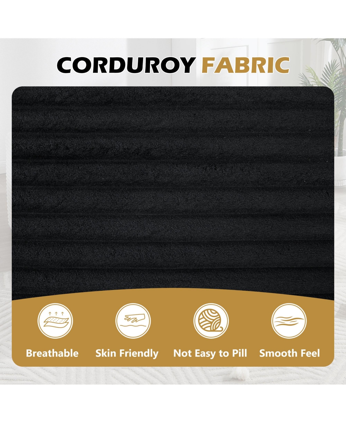 Boyel Living 67 Inch White Velvet Chaise Lounge Chair with 9.9 Wide Armrests and Deep Seat for Room