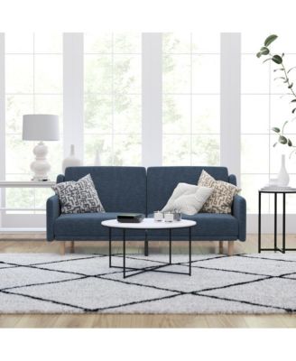 Niklas Mid Century Modern Split-Back Sofa Futon with 3 Recline Positions