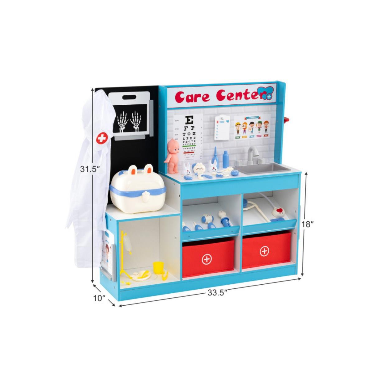 Hongge Kids Medical Center Playset with Doctor Tools and Interactive Clinic Features