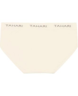 4-Pack Seamless Solid Color Hipsters with Logo Waistband