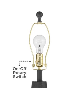 Romeo 23 1/2" High Jar Small Modern Coastal Accent Table Lamps Set of 2 Stone Gray Finish Living Room Bedroom