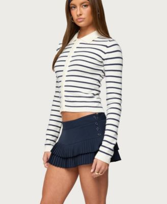 Women's Loreen Striped Knit Cardigan