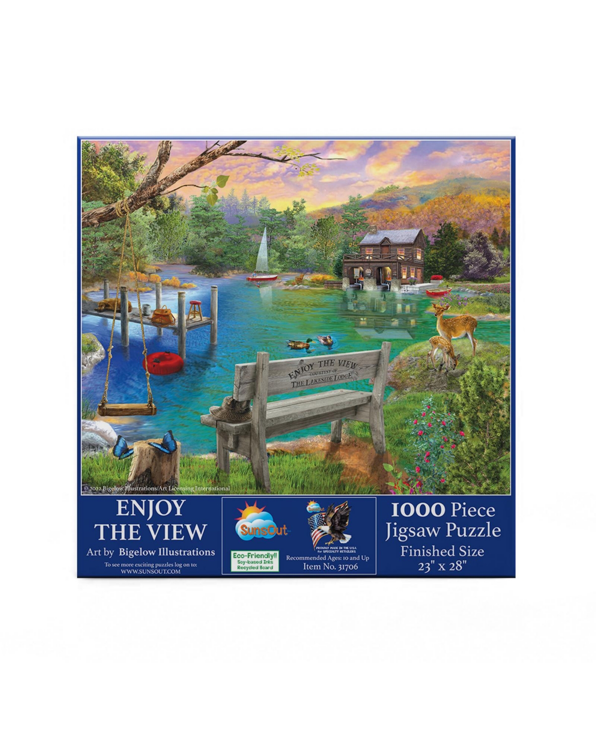 SunsOut Enjoy the View 1000 piece Jigsaw Puzzle for Adults