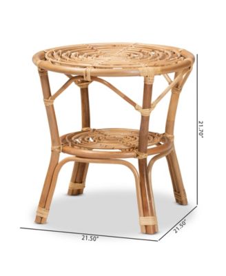 Cariel 21.5" Rattan Bohemian Coffee Table