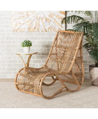 Genera 36" Rattan Bohemian Lounge Chair