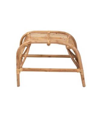 Lamaria 22.4" Rattan Bohemian Footstool