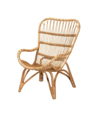 Earvin 31.9" Rattan Bohemian Armchair