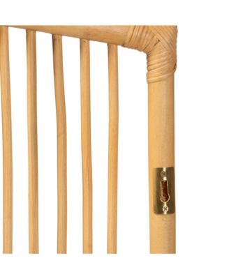 Malvina 2" Rattan Bohemian Queen Wall-mount Headboard