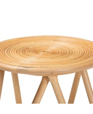 Rinjani 15.7" Rattan Bohemian End Table