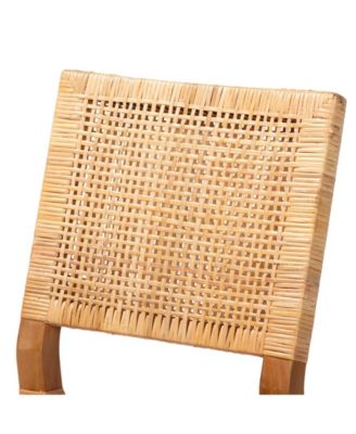 Lesia 22.4" Rattan Bohemian Dining Chair