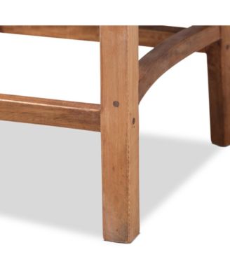 Arthur 19.5" Rattan Mid-Century Counter Stool