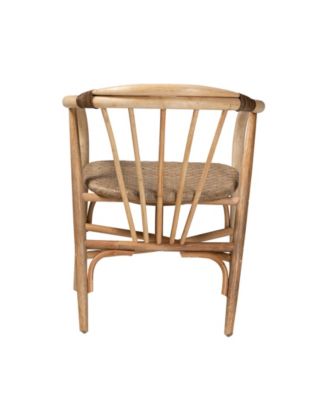 Kyoto 23.8" Rattan Bohemian Dining Chair