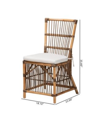 Kim 23" Rattan Bohemian Dining Chair