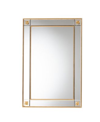 Boxton Studio Iara 28" Glass Glam and Luxe Accent Wall Mirror