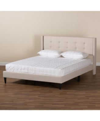 Boxton Studio Casol 88.4" Fabric Mid-Century Queen Platform Bed
