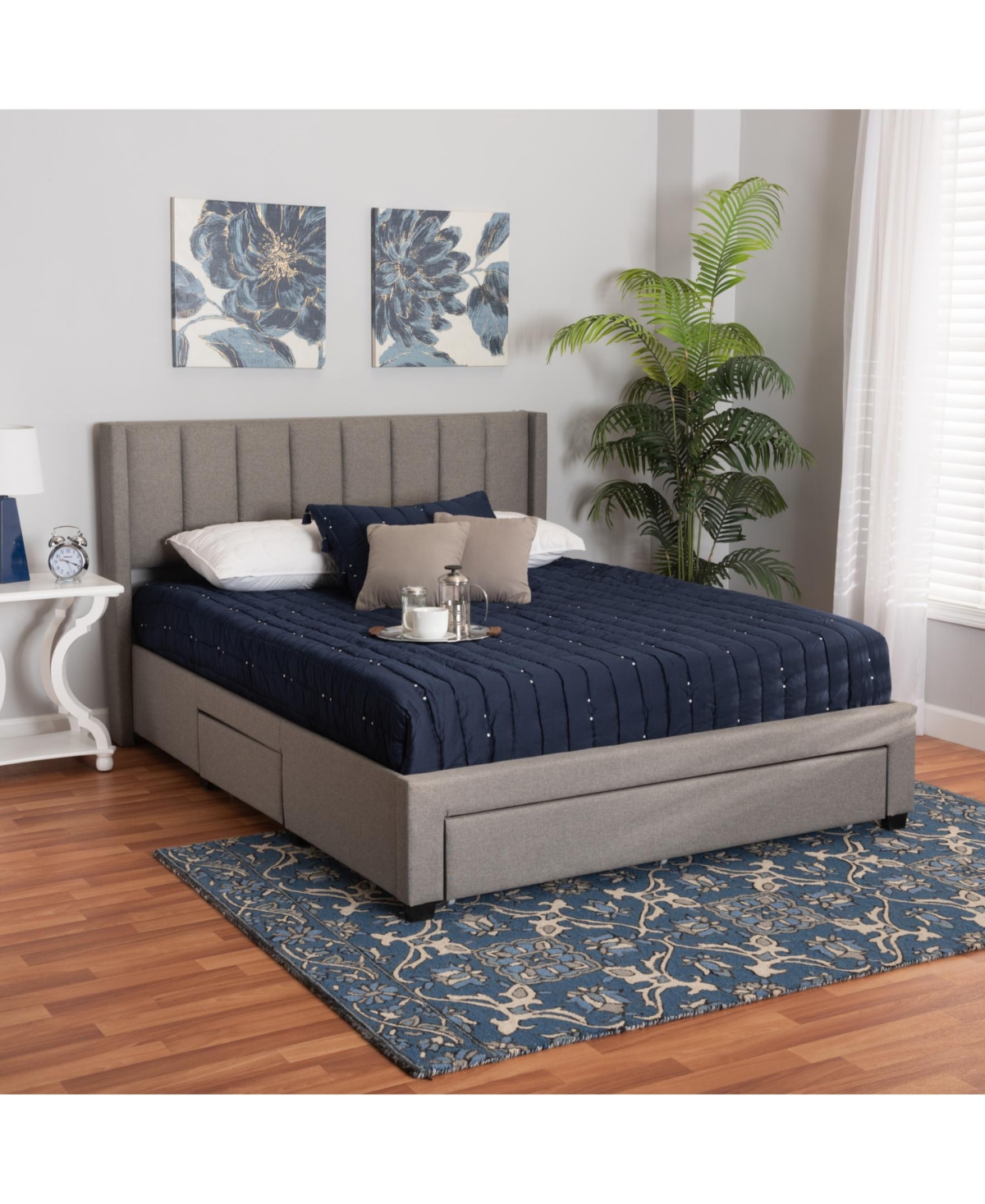 Boxton Studio Coronado 83.3" Mid-Century Full Storage Platform Bed