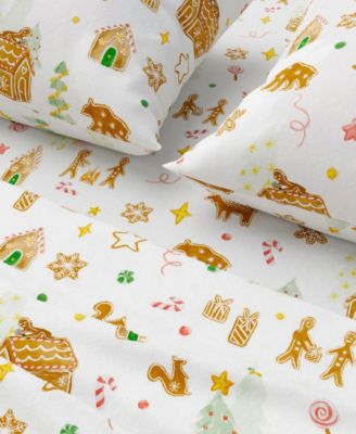 Ultra-Soft Turkish Cotton Flannel Christmas Print Sheet Set.