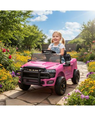 12V Licensed Dodge RAM 3500 Kids Ride on Car with Dual Motors,