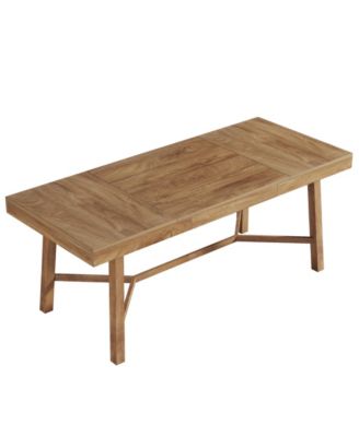 71-Inch Executive Desk, Farmhouse Office Computer Desk with Sturdy Leg Structure, Writing Table