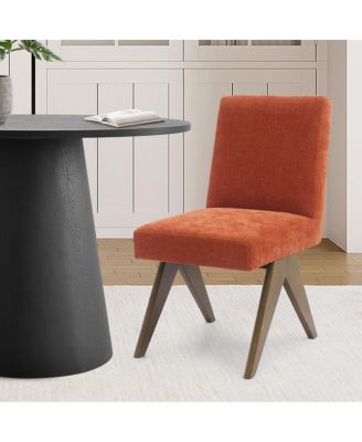 3-Piece Round Dining Table Set for 2, Upholstered Chairs with Rubberwood Legs, Modern Kitchen Table Set for Small Spaces