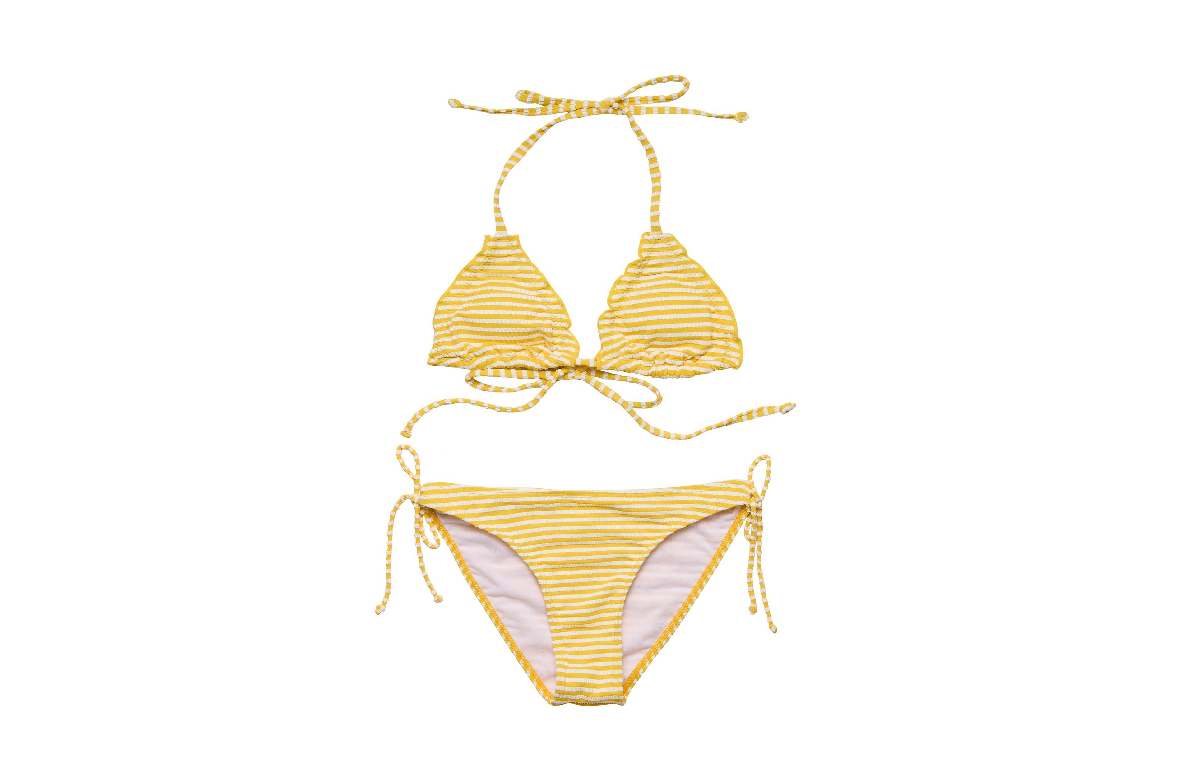 Snapper Rock Big Girls Sunshine Stripe Teen Triangle Bikini