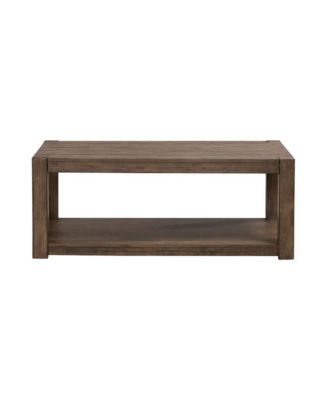 Broadmore Living Room Rectangular Cocktail Table - Cobblestone Brown