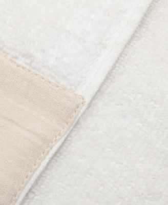 Cotton and Linen-Texture Border 6 Piece Towel Set