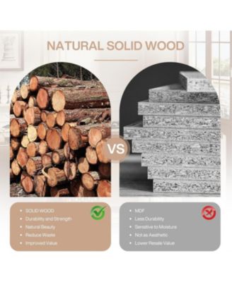 70.9" Solid Wood Console Table, Narrow Long Sofa Table with 2-Tier Storage, Farmhouse Entryway Table