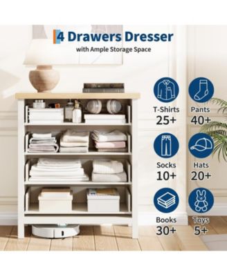 Fluted Dresser for Bedroom