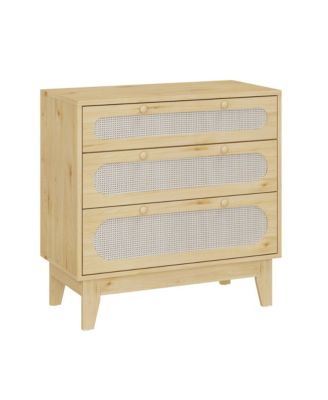 3 Drawer Dresser for Bedroom, Wide Modern Chest of Drawers