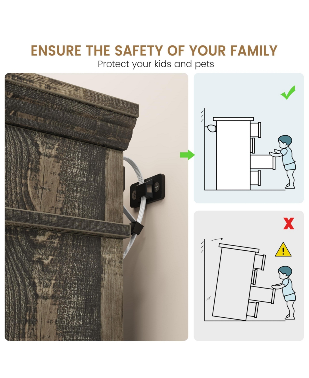 gaomon 47-Inch Wide Farmhouse 9-Drawer Wood Bedroom Dresser with Rustic Design and Metal Handles