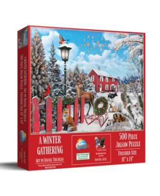 A Winter Gathering 500 piece Jigsaw Puzzle for Adults Christmas