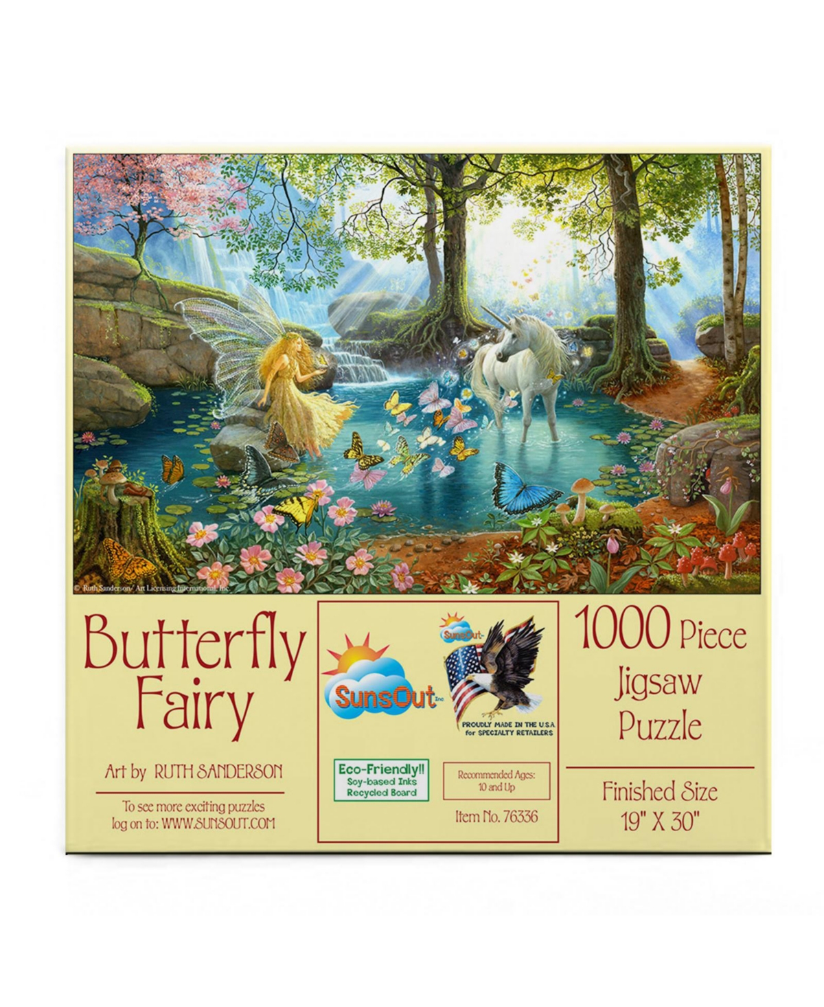 SunsOut Butterfly Fairy 1000 piece Jigsaw Puzzle for Adults