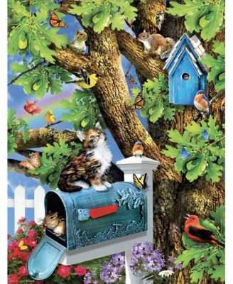 Kitty and Birdhouse 1000 piece Jigsaw Puzzle for Adults