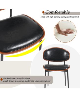 Bentwood Dining Chairs - Set of 2 Leather Seats