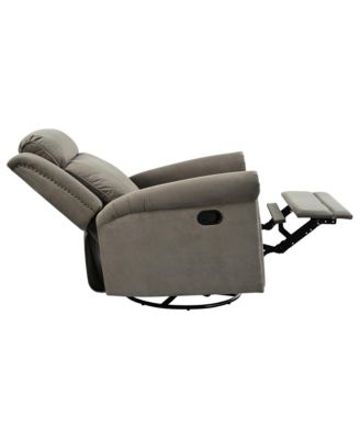 Streamdale 360 Swivel Rocking Recliner, Adjustable Backrest, Light Brown