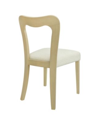 Streamdale Dining Chair Without Arm(light ash+beige) Set of 2