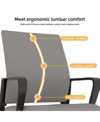 Minimalist Modern Office Chair - Metal Frame Soft Home/Office