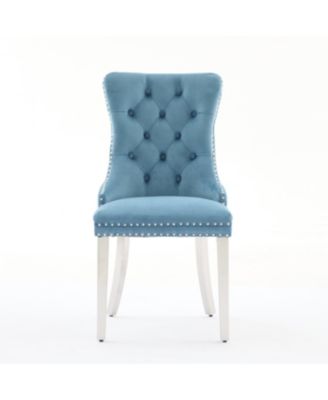 Velvet Dining Chair with Chrome Legs