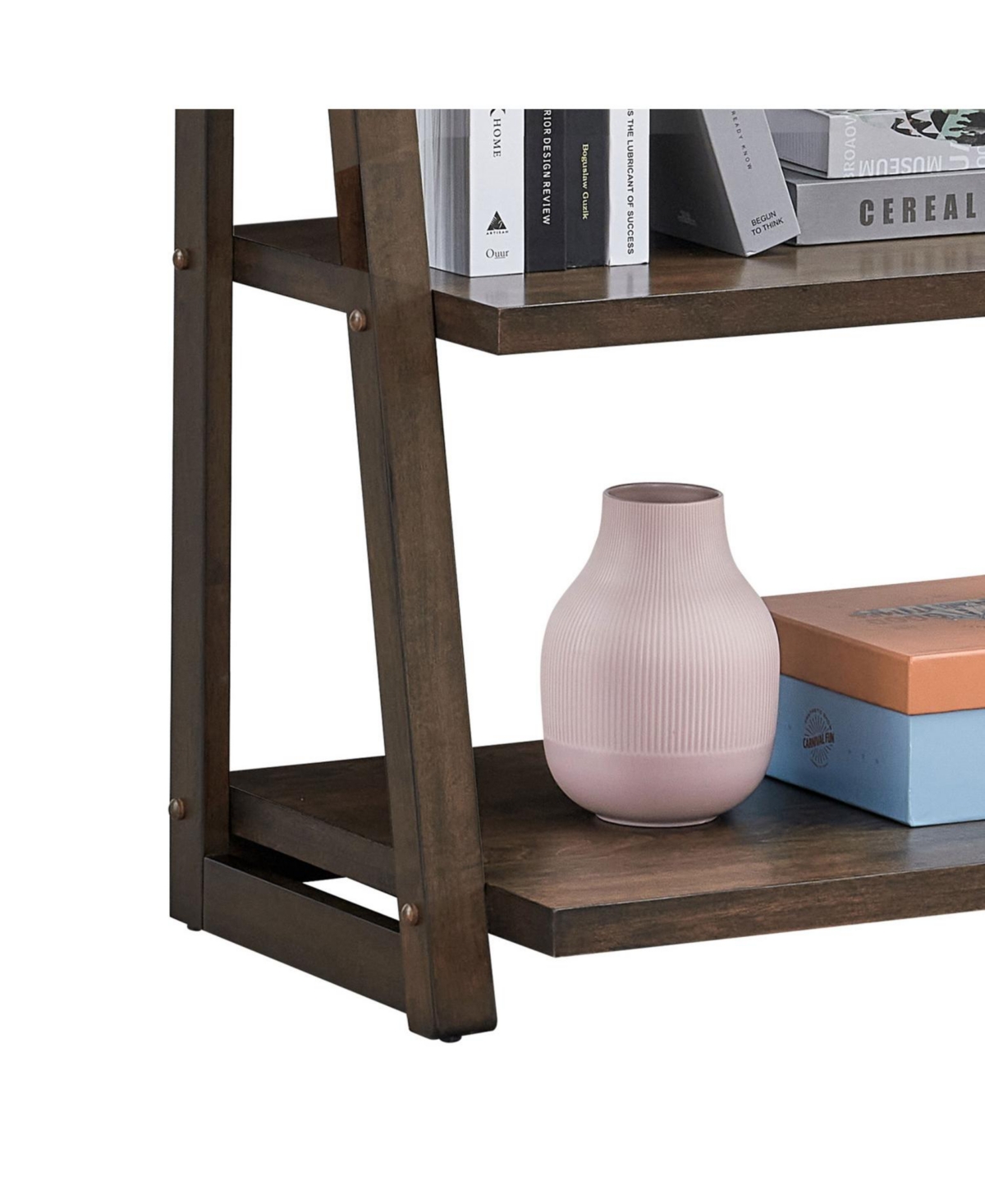 Streamdale Furniture 5-Tier Storage Shelf with Ladder Design